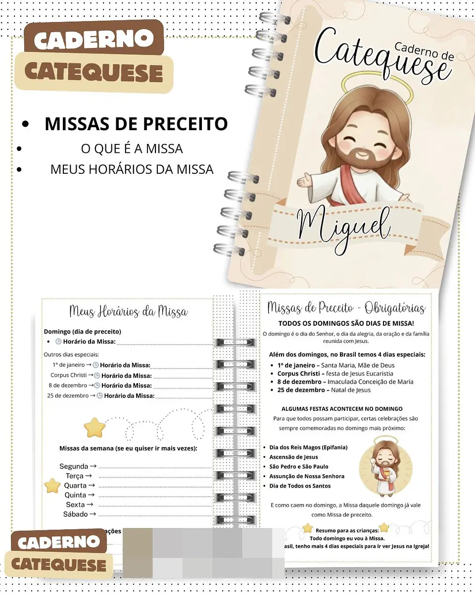 Arquivo Caderno Catequese e Crisma Arquivo em Pdf  8