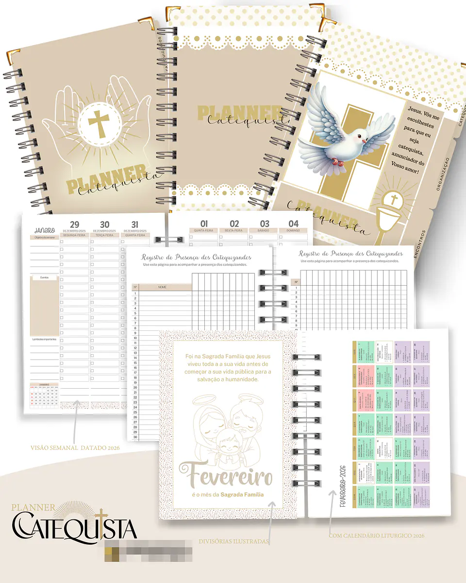 Arquivo Planner Catequista Catequese Arquivo em Pdf 3