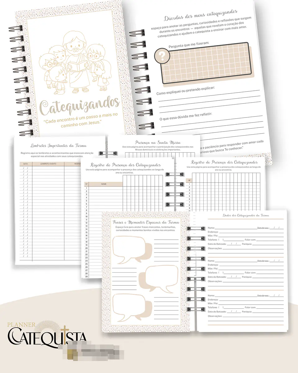 Arquivo Planner Catequista Catequese Arquivo em Pdf 4