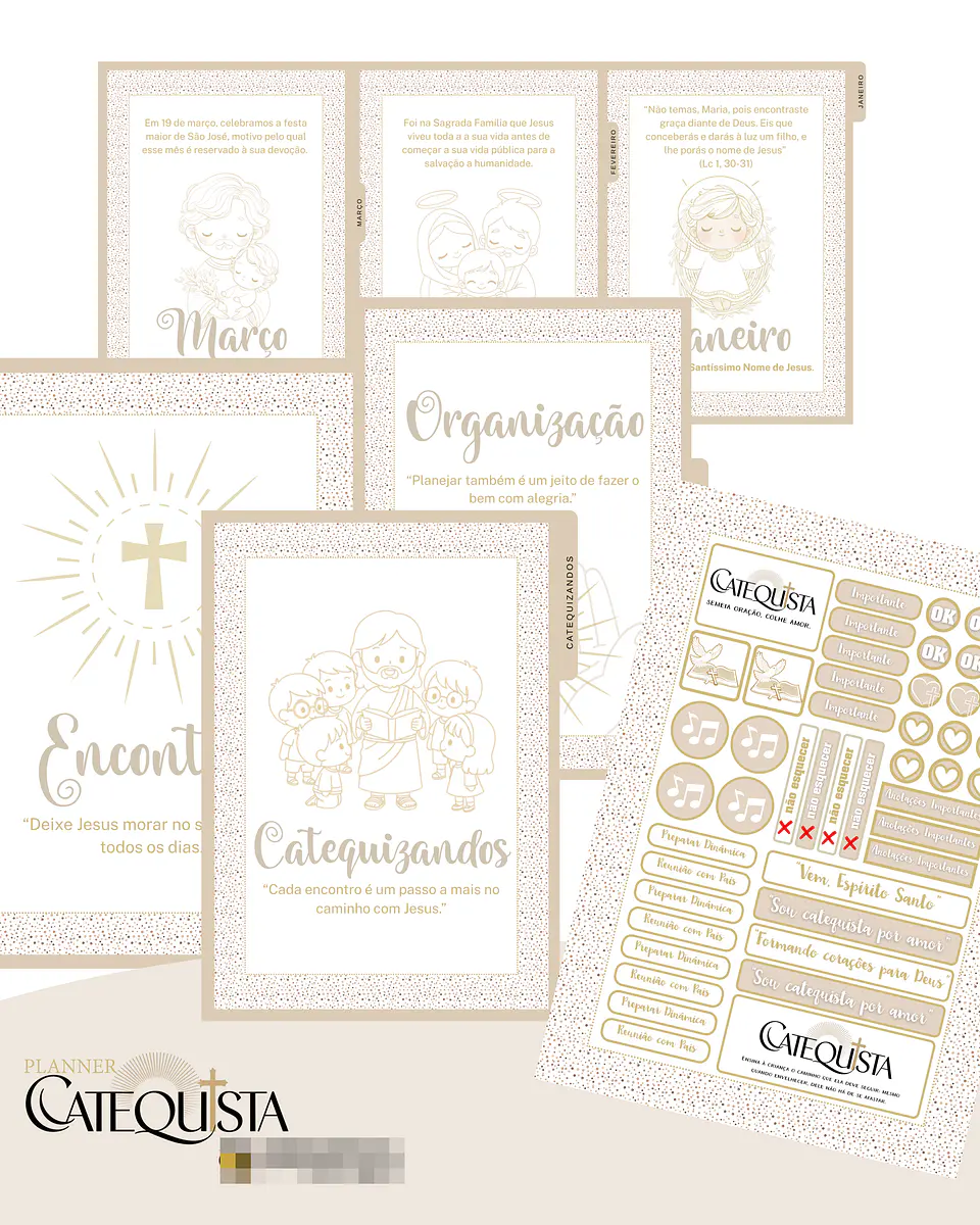 Arquivo Planner Catequista Catequese Arquivo em Pdf 8