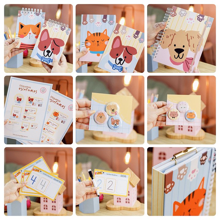 Arquivos encadernação Volta as Aulas Bichinhos Arquivo em Pdf  1