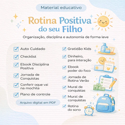 Arquivos para Rotina Positiva do seu Filho Arquivo em Pdf 