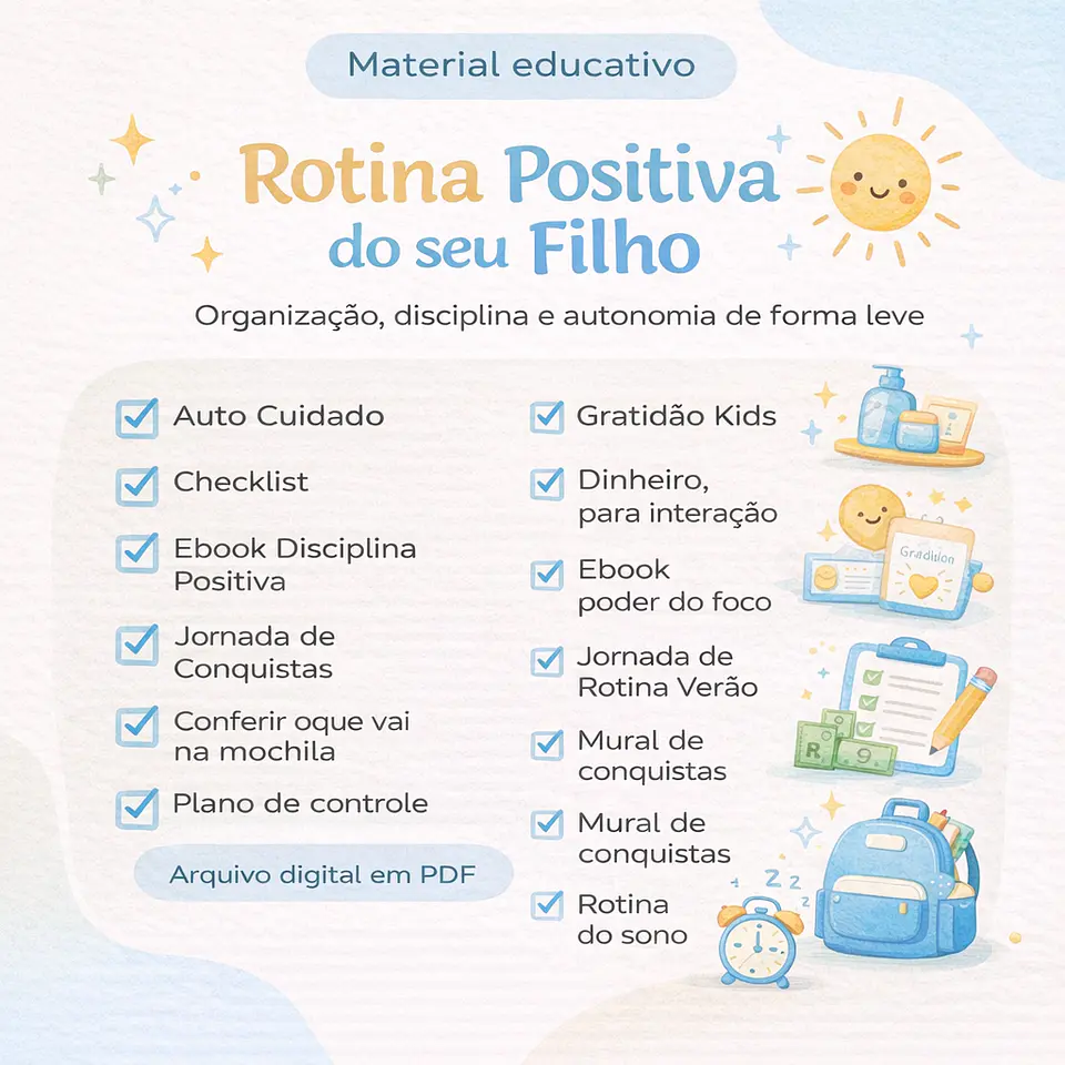 Arquivos para Rotina Positiva do seu Filho Arquivo em Pdf  1