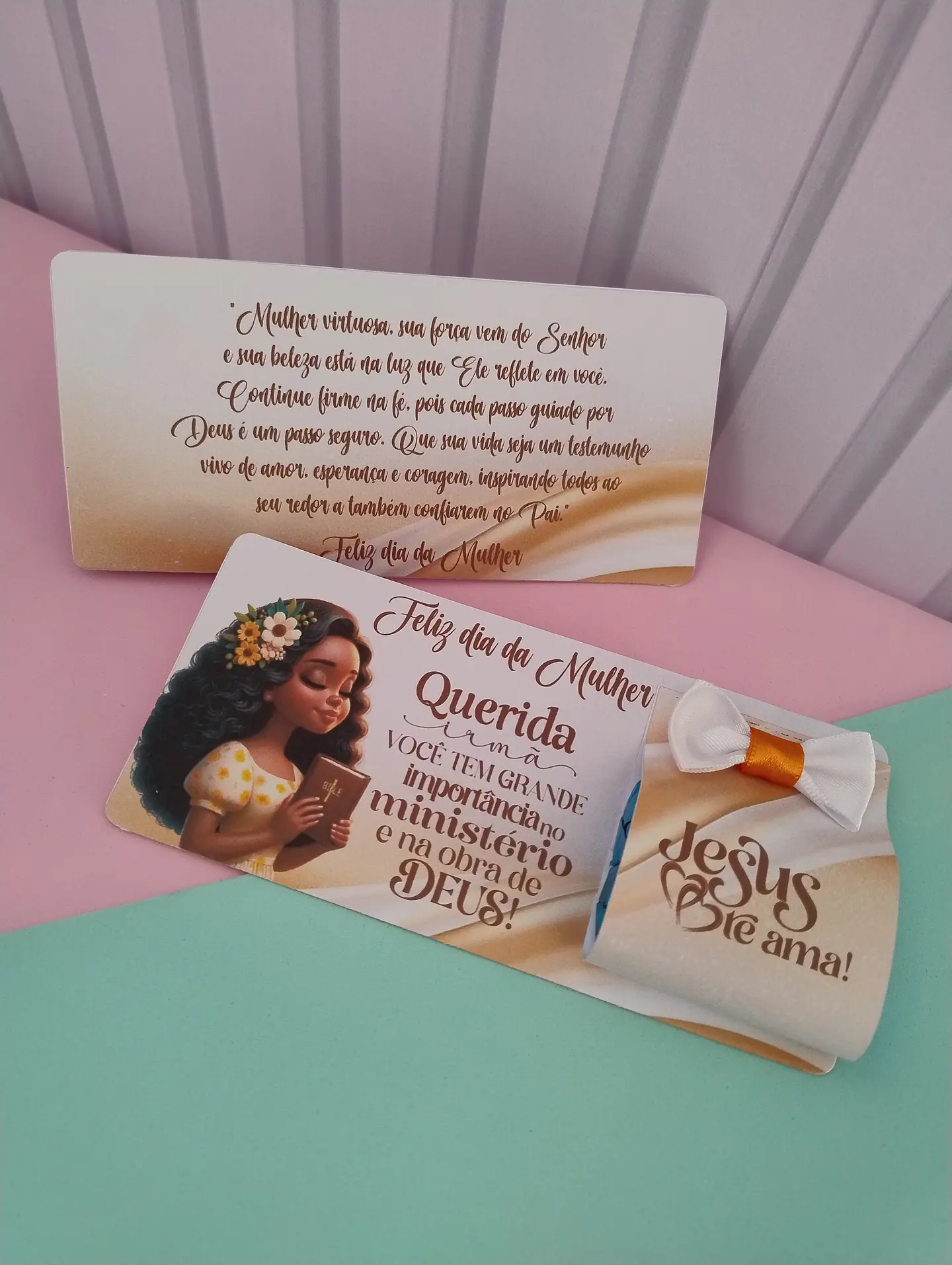 6 Artes para Card Dia da Mulher Cristã Arquivo em Pdf  6