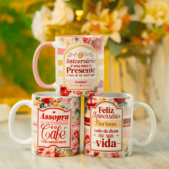 22 Artes para Caneca Feliz Aniversário Arquivo em Png 3