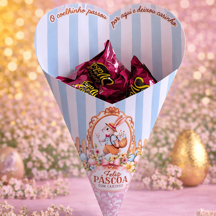 Arquivo Buque Gigante Coração Páscoa  Arquivo em pdf  2