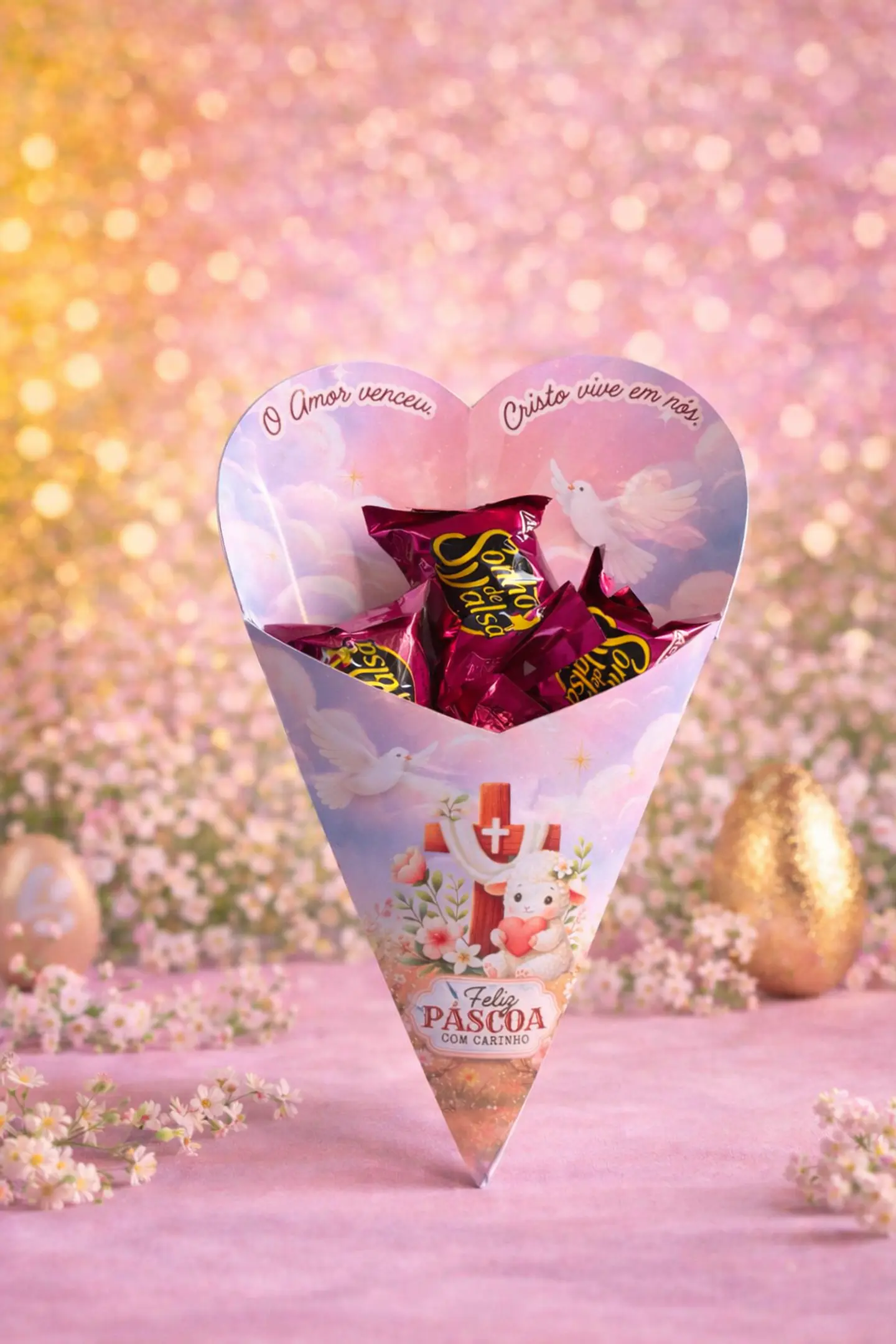 Arquivo Buque Gigante Coração Páscoa  Arquivo em pdf  3