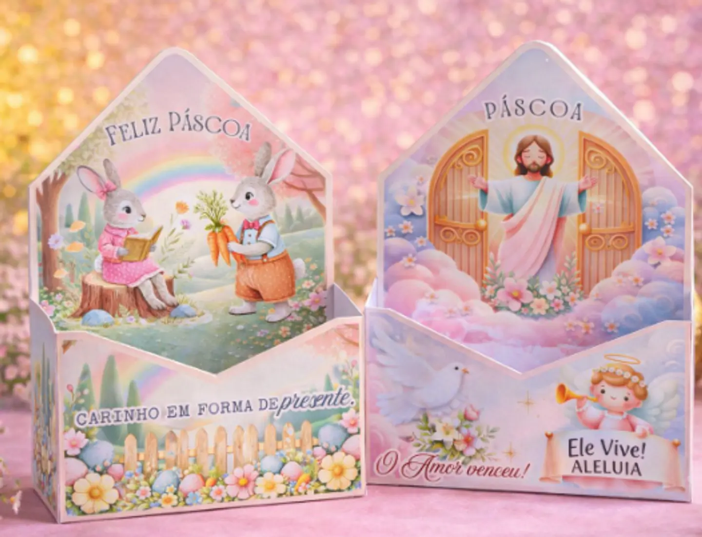 Arquivo Mini Caixa Envelope Páscoa Arquivo em Pdf 1
