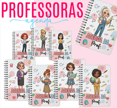 Arquivos Capas para Encadernação Professores Mascote Arquivo editável 