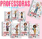 Arquivos Capas para Encadernação Professores Mascote Arquivo editável  - Thumbnail 1
