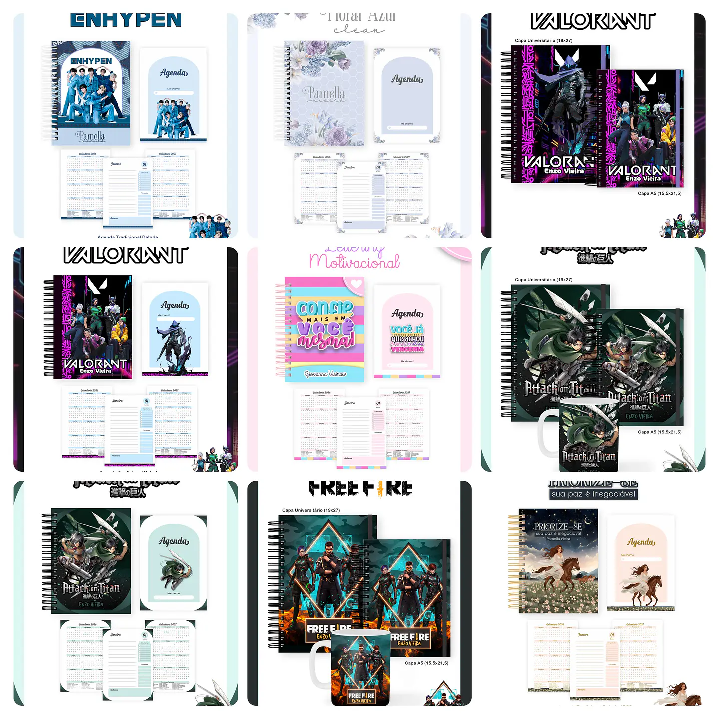 Arquivos para Encadernação Volta as Aulas Adulto e Teen Arquivo em Pdf 4