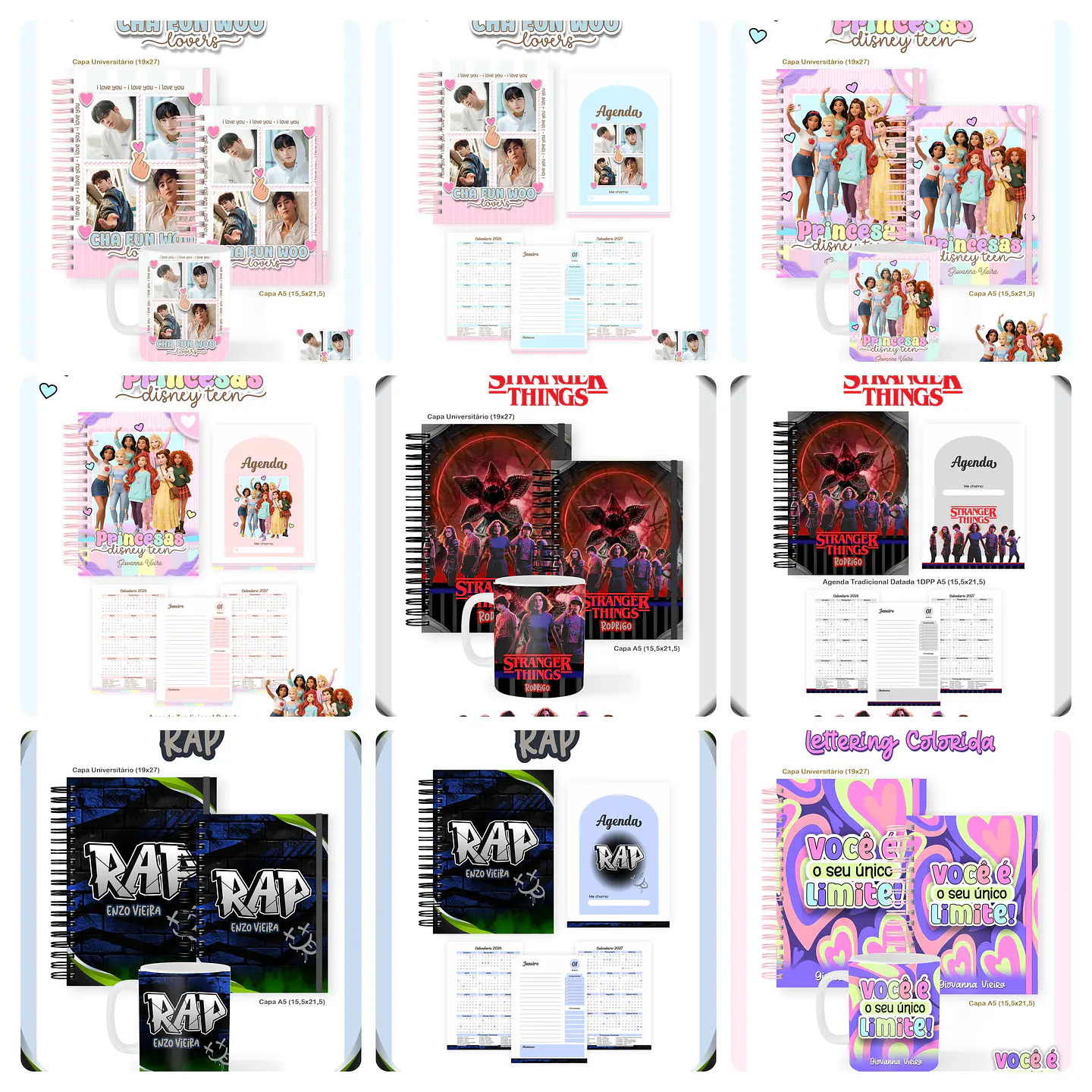 Arquivos para Encadernação Volta as Aulas Adulto e Teen Arquivo em Pdf 6