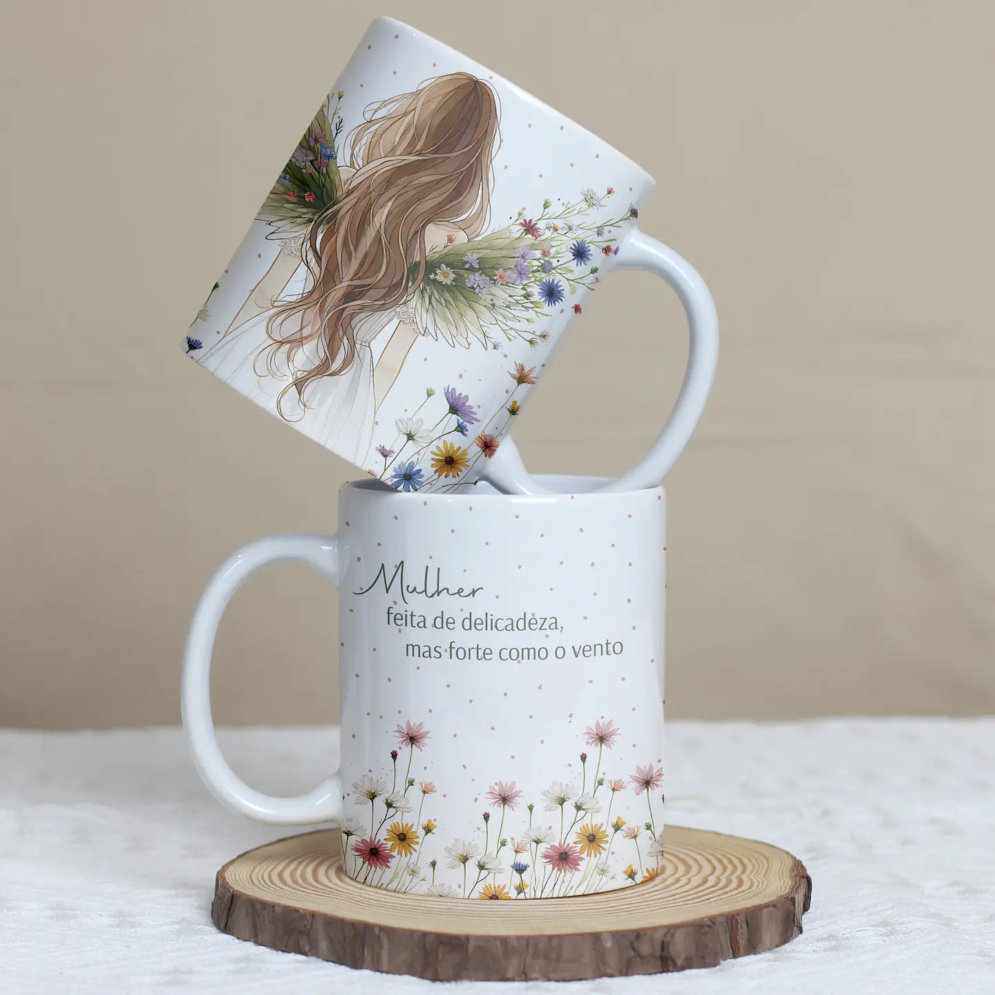 5 Artes para Caneca Dia das Mulheres Frases Motivacional Arquivo editável  4