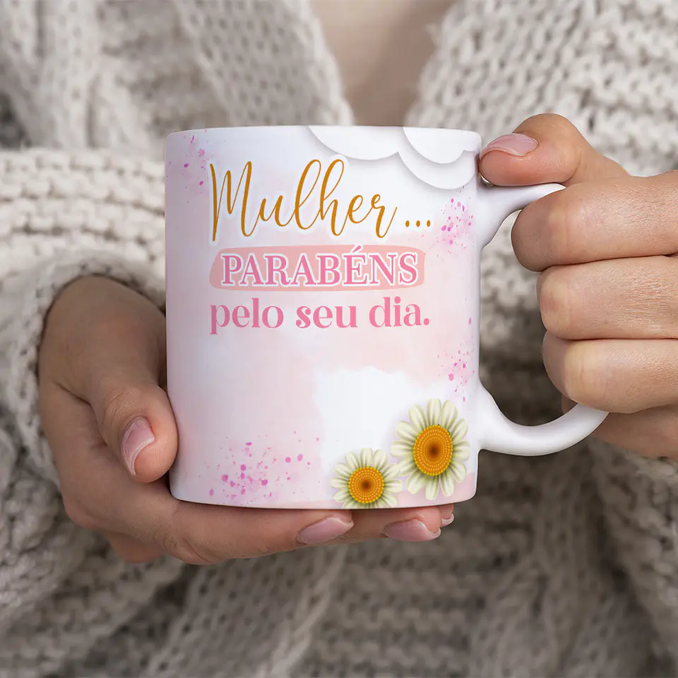 10 Artes para Caneca Dia das Mulheres Arquivo Editável 2
