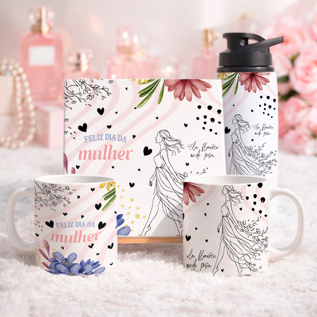 15 Artes para Azulejo Caneca e Squeeze Arquivo Editável  3