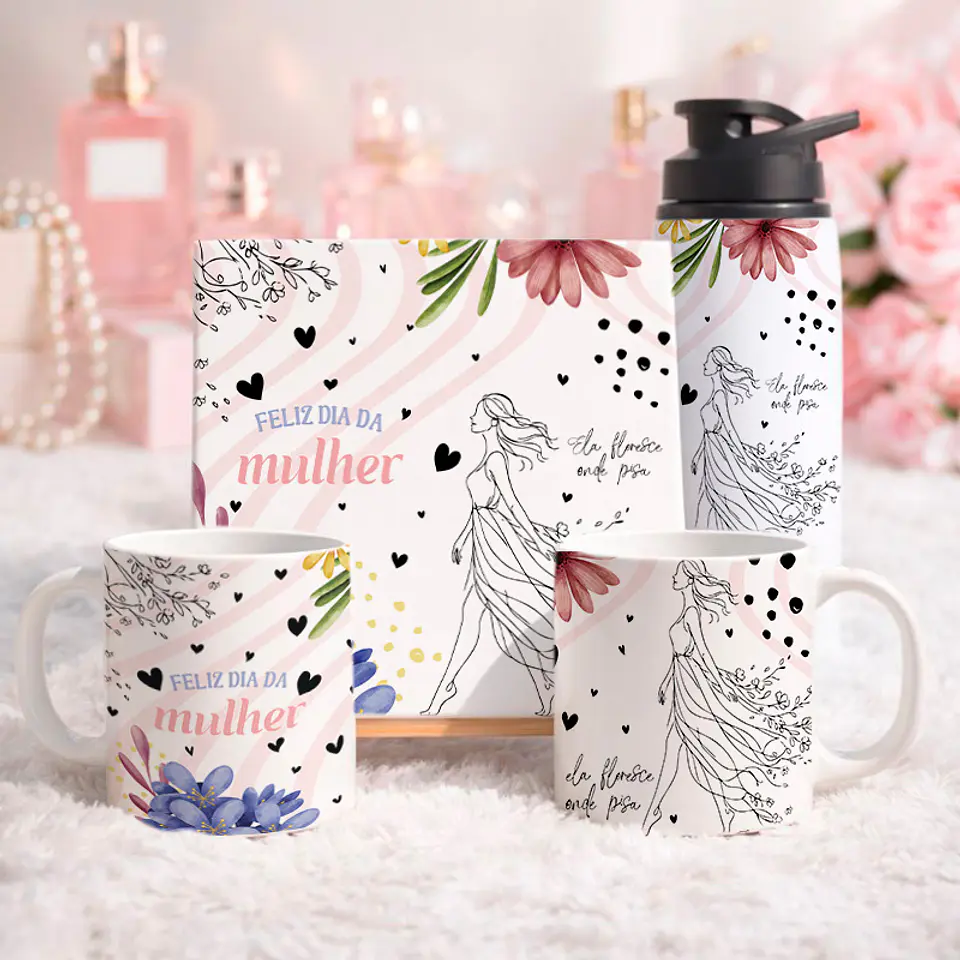 15 Artes para Azulejo Caneca e Squeeze Arquivo Editável  3