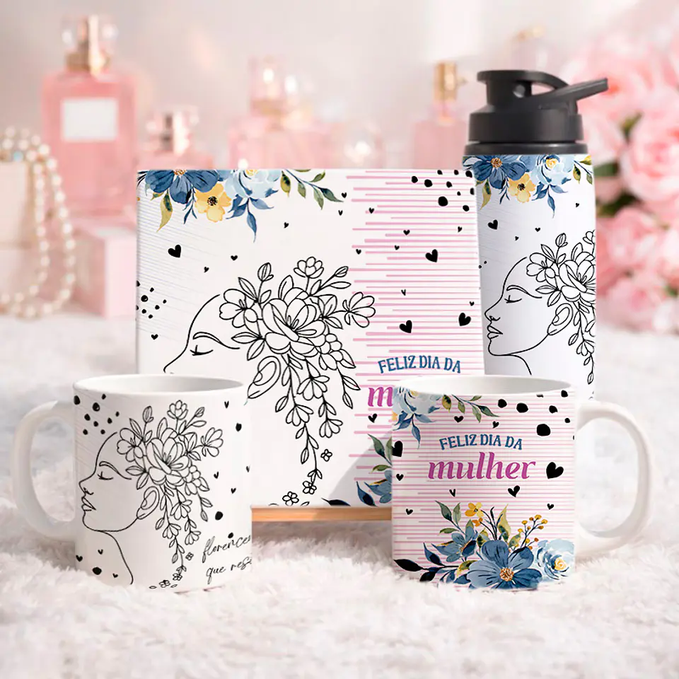 15 Artes para Azulejo Caneca e Squeeze Arquivo Editável  5