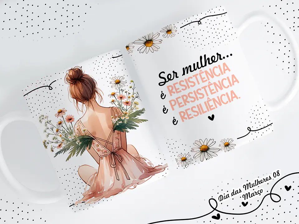 14 Artes para Caneca Dia das Mulheres Arquivo em Png  6