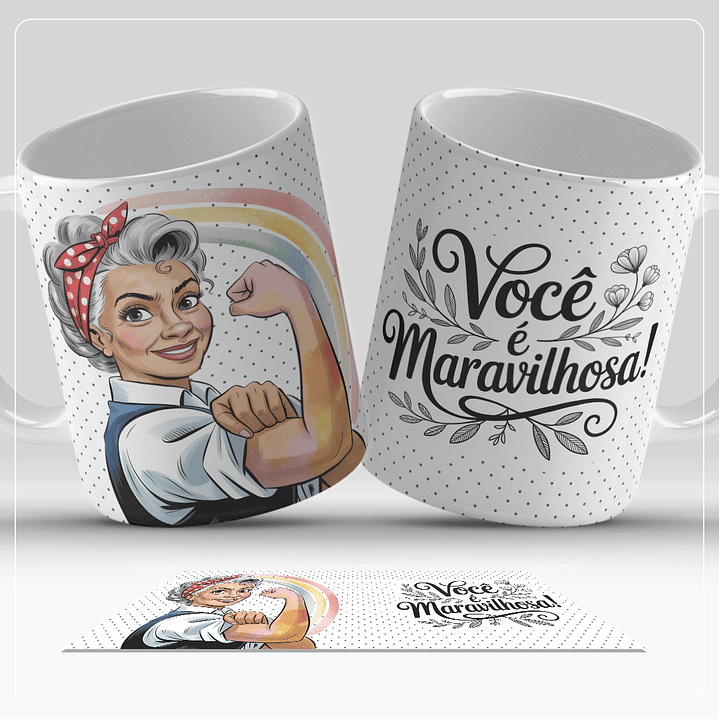 14 Artes para Caneca Dia das Mulheres Arquivo em Png  12