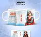 17 Artes para Caneca Dia das  Mulheres Personagens Arquivo em Jpg  - Thumbnail 2