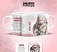 17 Artes para Caneca Dia das  Mulheres Personagens Arquivo em Jpg  - Thumbnail 3