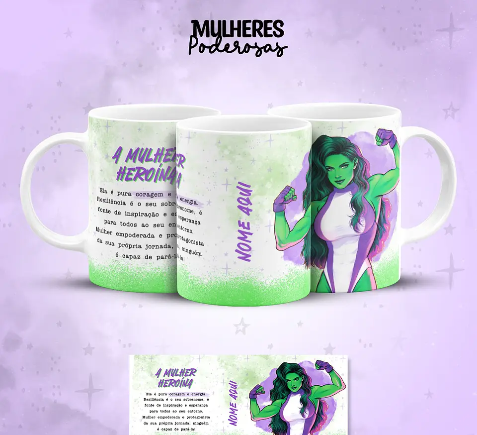 17 Artes para Caneca Dia das  Mulheres Personagens Arquivo em Jpg  10