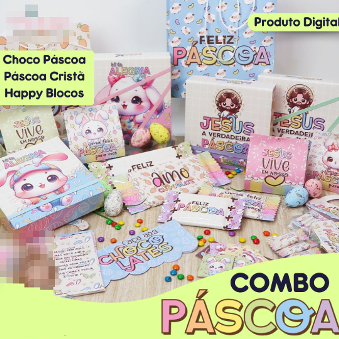 Arquivo de Corte Mimos Páscoa Coelhinho e Cristã Arquivo em Pdf 1