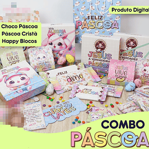 Arquivo de Corte Mimos Páscoa Coelhinho e Cristã Arquivo em Pdf