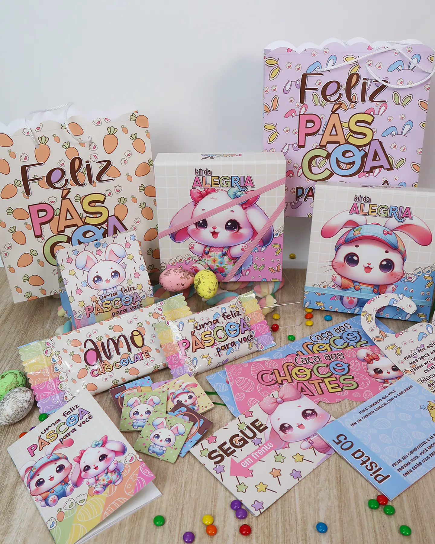 Arquivo de Corte Mimos Páscoa Coelhinho e Cristã Arquivo em Pdf 5