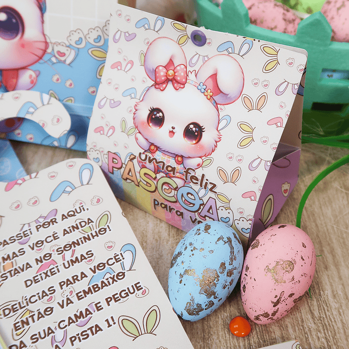 Arquivo de Corte Mimos Páscoa Coelhinho e Cristã Arquivo em Pdf 6