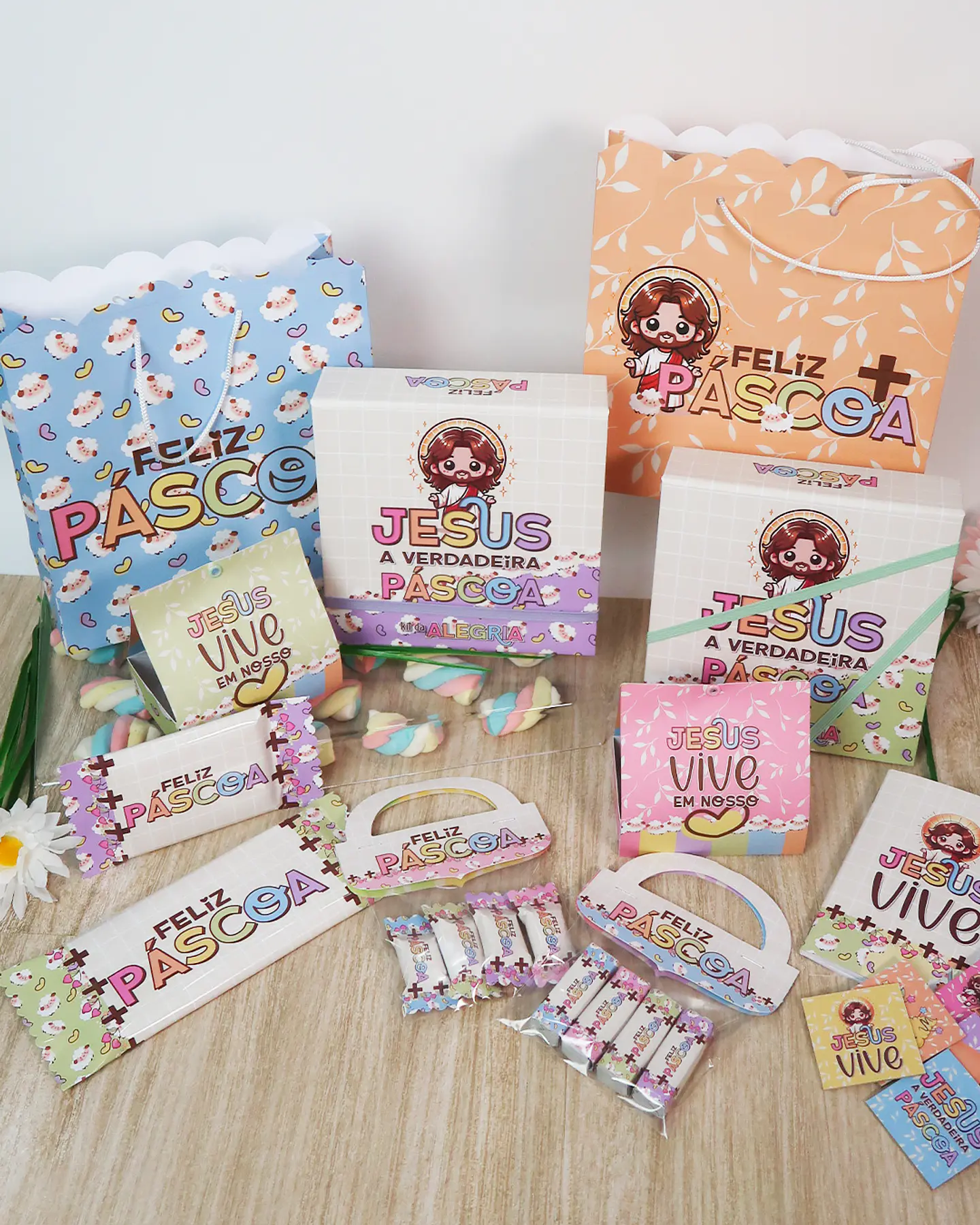 Arquivo de Corte Mimos Páscoa Coelhinho e Cristã Arquivo em Pdf 14