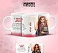 17 Artes para Caneca Dia das  Mulheres Personagens Arquivo em Jpg  - Thumbnail 1