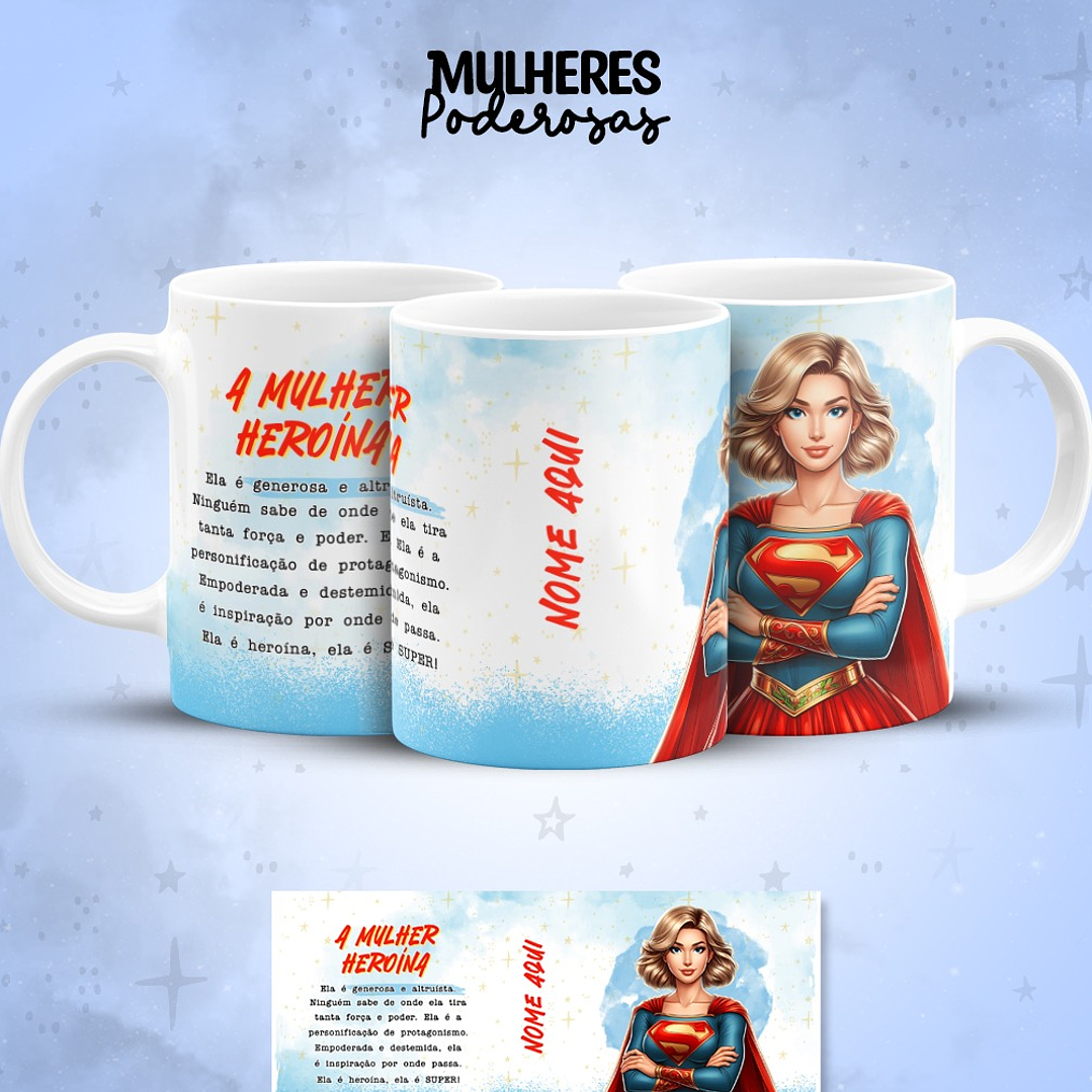17 Artes para Caneca Dia das  Mulheres Personagens Arquivo em Jpg  2