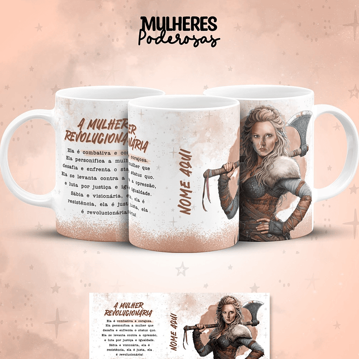 17 Artes para Caneca Dia das  Mulheres Personagens Arquivo em Jpg  6