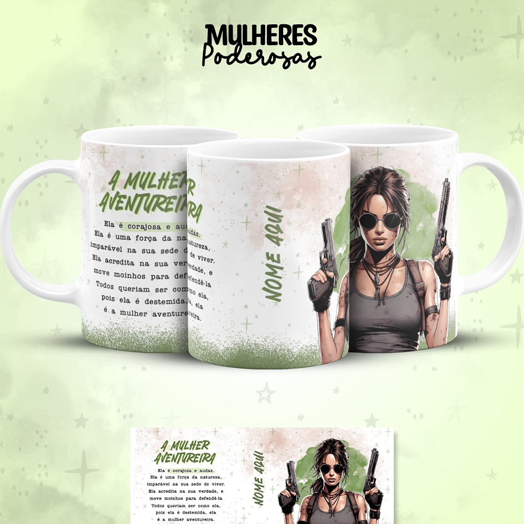17 Artes para Caneca Dia das  Mulheres Personagens Arquivo em Jpg  8
