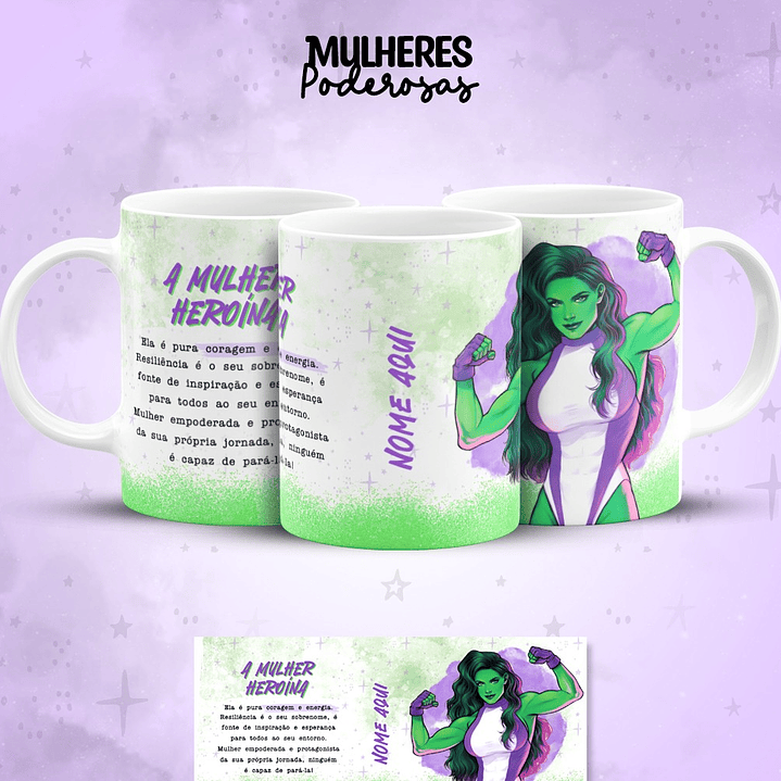 17 Artes para Caneca Dia das  Mulheres Personagens Arquivo em Jpg  10