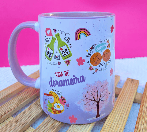 Arte Caneca Dorama vida de Dorameira em Jpg