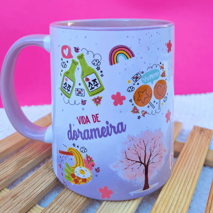Arte Caneca Dorama vida de Dorameira em Jpg 1