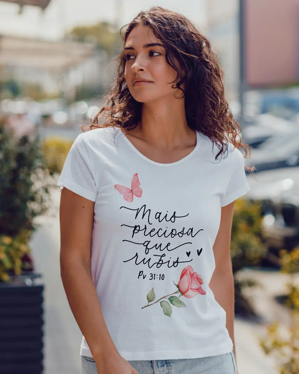 Arte Caneca Mais preciosa que rubis (Provérbios 3110) em Jpg 2