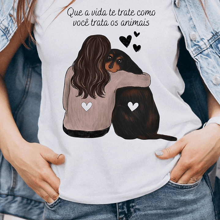 Arte Caneca Que a vida te trate como você trata os animais em Jpg 2