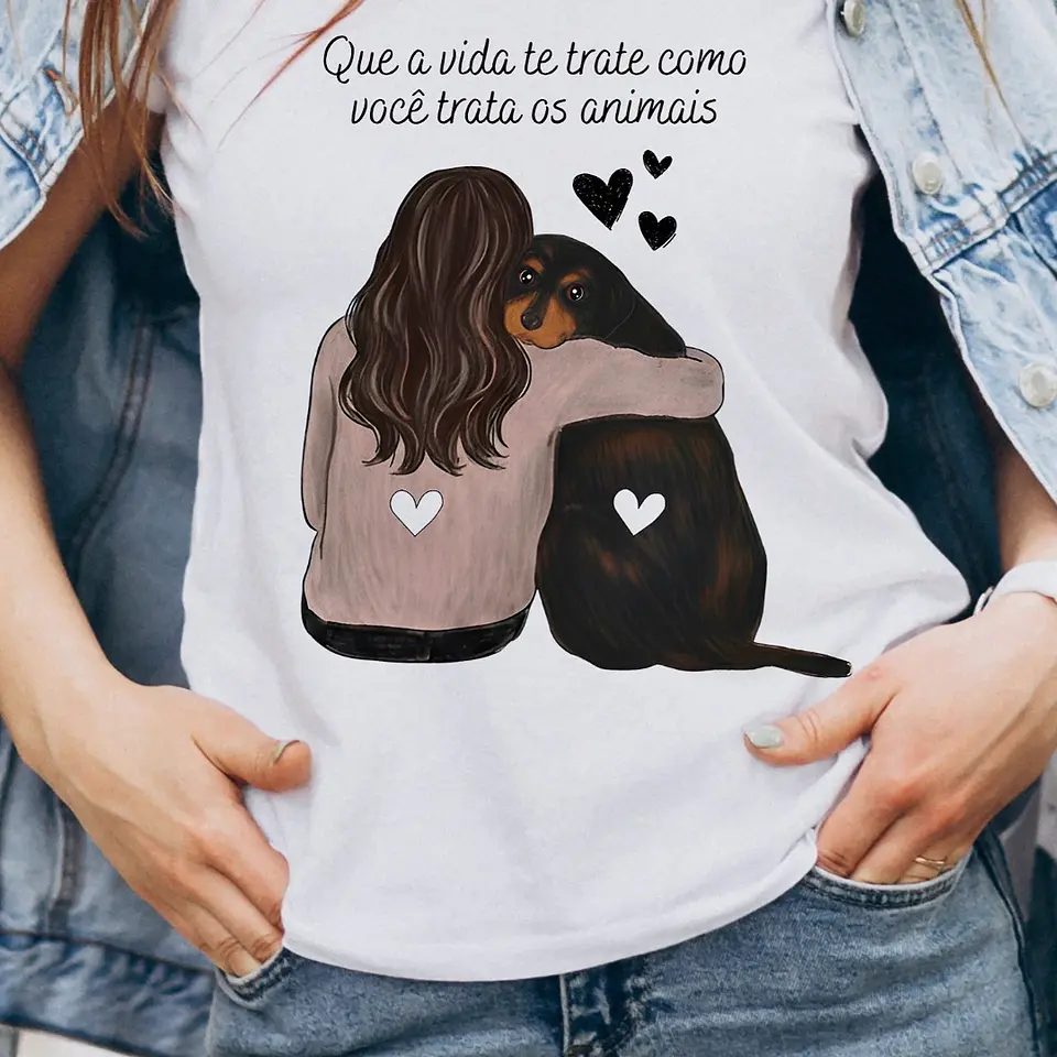 Arte Caneca Que a vida te trate como você trata os animais em Jpg 2