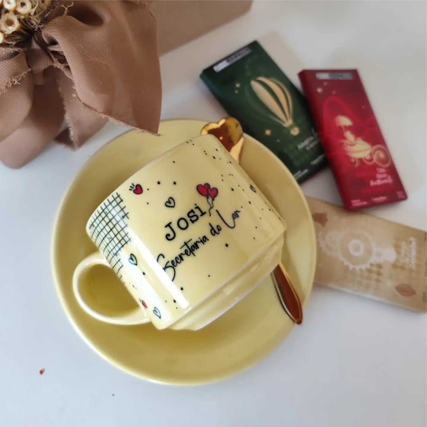 Arte Caneca Secretária do Lar Caneca e Xícara Arquivo Editável 4