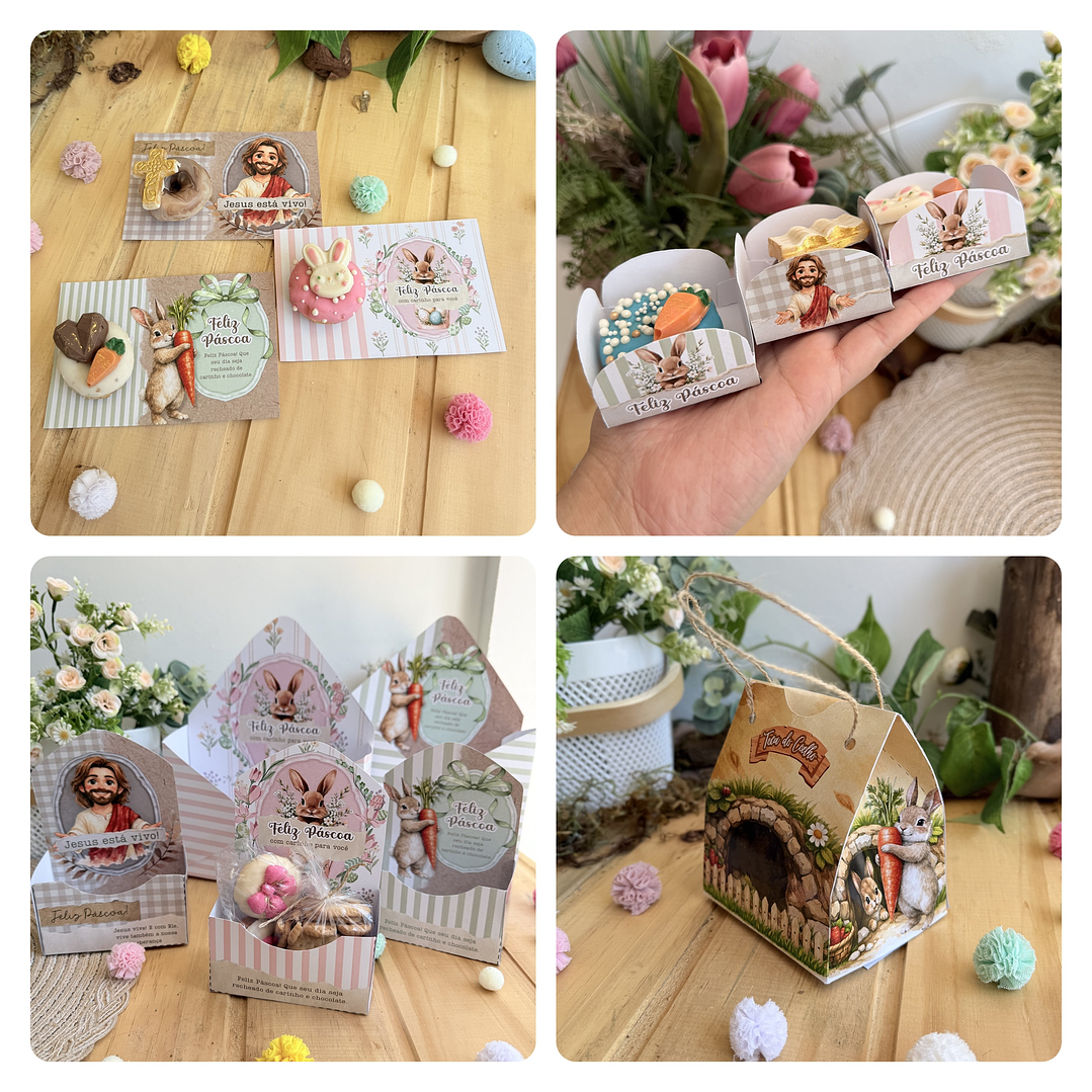 Arquivos Mimos Páscoa Cristã e Coelhinho Arquivo Editável em Canva 2
