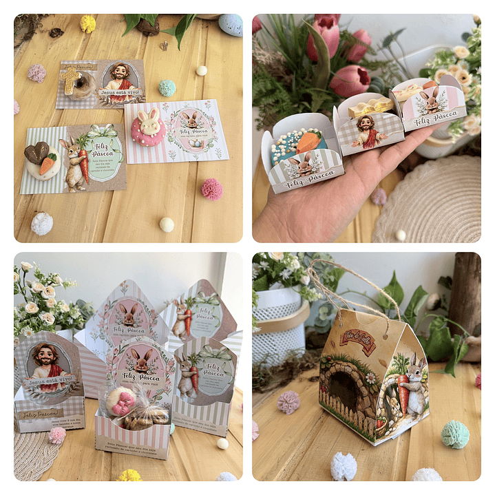 Arquivos Mimos Páscoa Cristã e Coelhinho Arquivo Editável em Canva 2