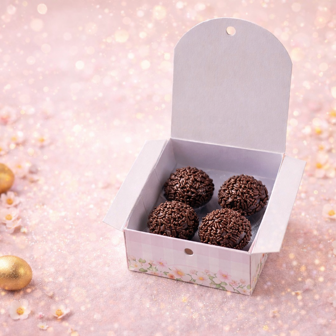 Arquivo Caixinha 4 Docinhos Páscoa Arquivo em Pdf 2