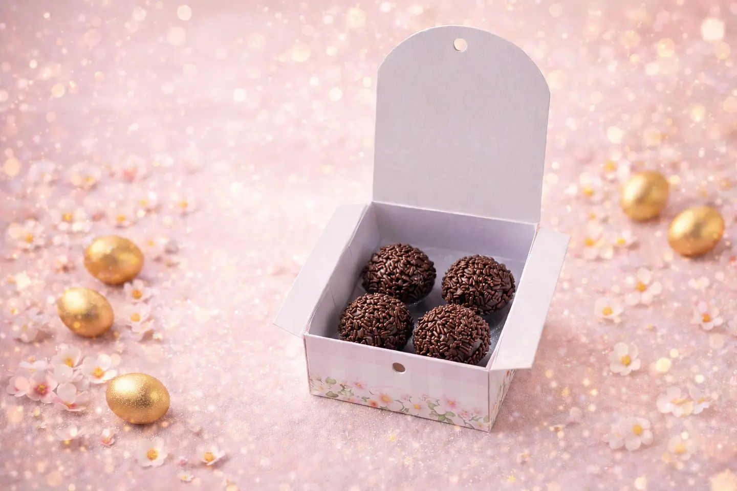 Arquivo Caixinha 4 Docinhos Páscoa Arquivo em Pdf 2