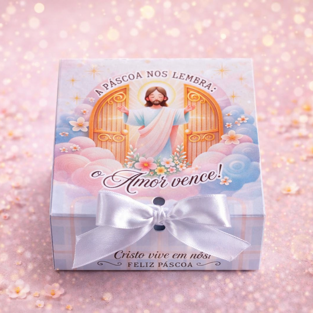Arquivo Caixinha 4 Docinhos Páscoa Arquivo em Pdf 4
