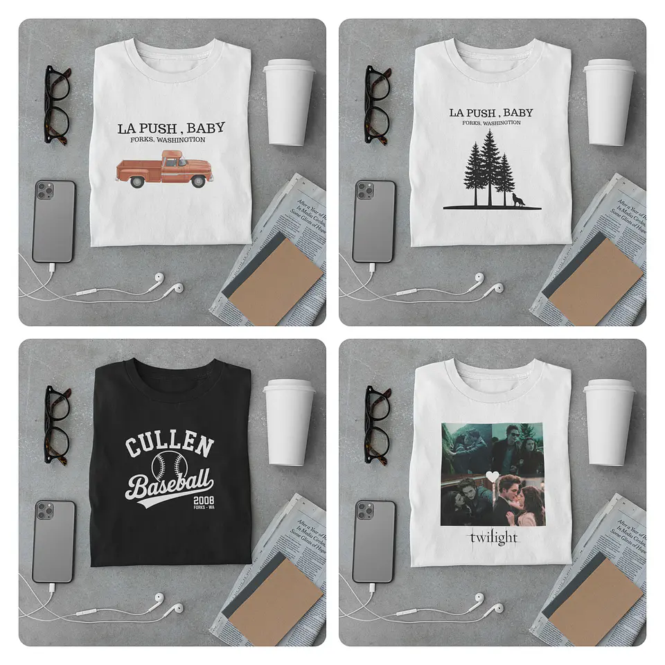 20 Artes para Caneca e Camisa Serie Filme Crepúsculo Arquivo em Png 2