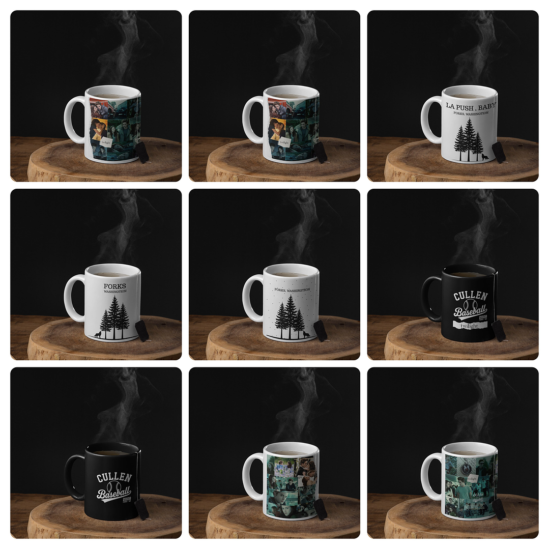 20 Artes para Caneca e Camisa Serie Filme Crepúsculo Arquivo em Png 6