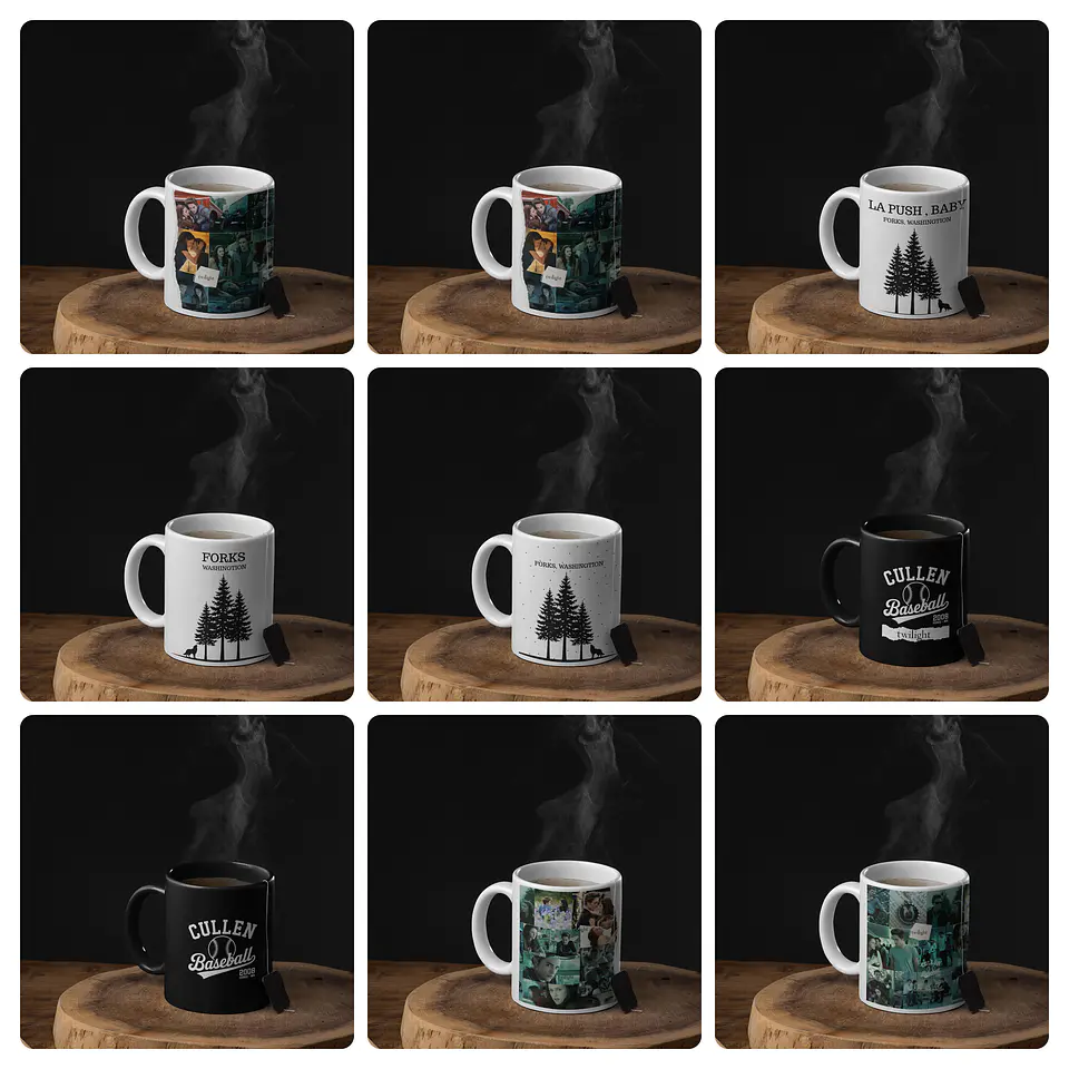 20 Artes para Caneca e Camisa Serie Filme Crepúsculo Arquivo em Png 6